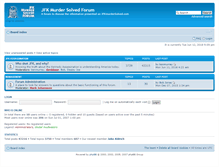 Tablet Screenshot of forum.jfkmurdersolved.com